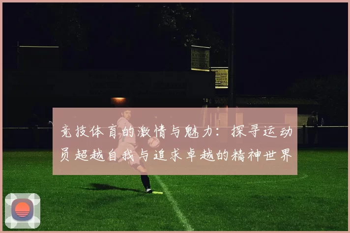 竞技体育的激情与魅力：探寻运动员超越自我与追求卓越的精神世界